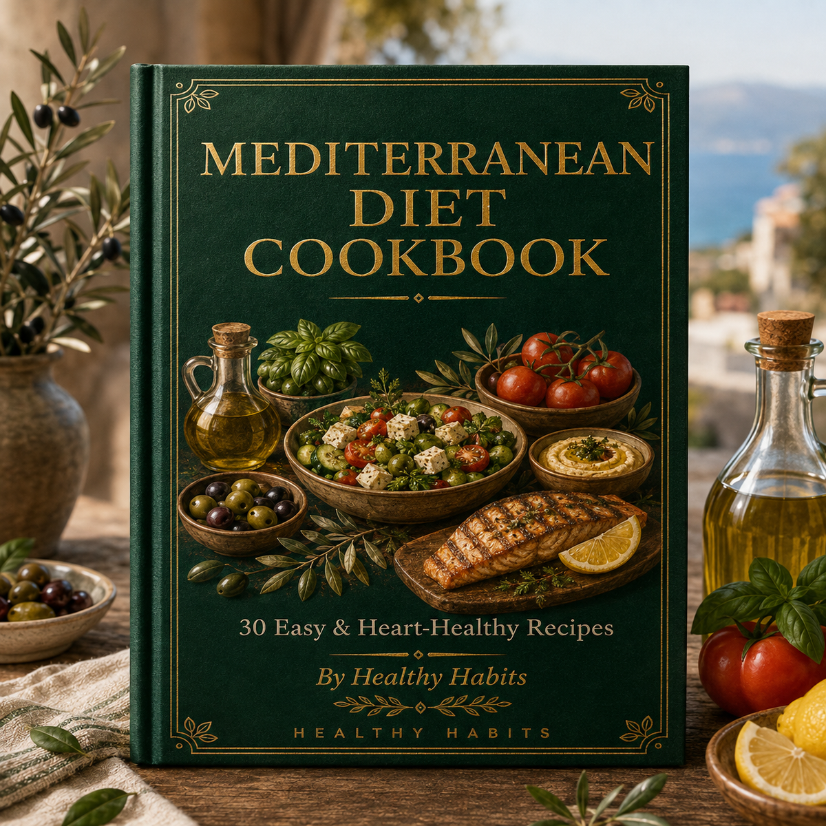 Mediterranean Diet Cookbook | 30 Easy & Heart-Healthy Recipes (PDF eBook)